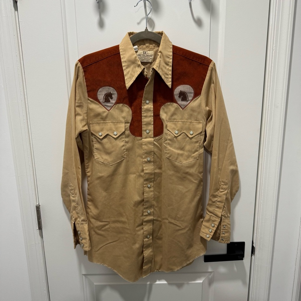 Men’s vintage 70s Dee Cee Western shirt